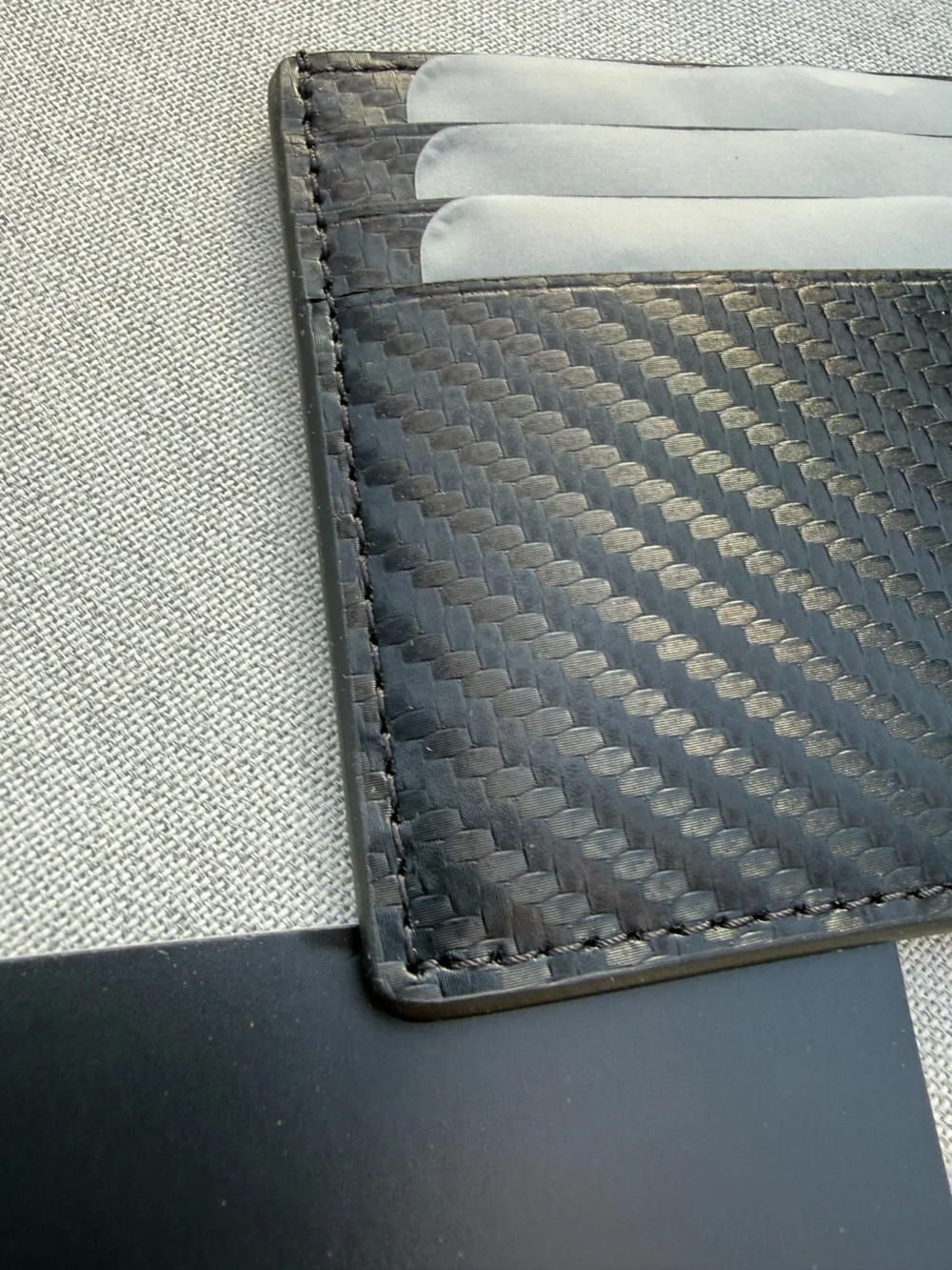 NEW Tumi Slim Card Case - 6 slot - Wallet - ALL CARBON FIBER